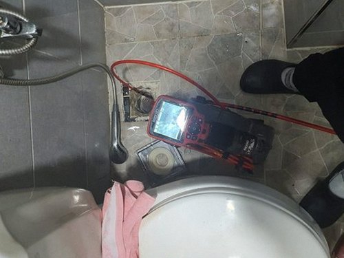 포천 하수구막힘 배관 점검 장비로 막힘 위치를 확인하는 과정